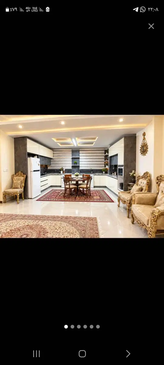 100متر 2 خواب فول امکانات 131_133 سه ساله