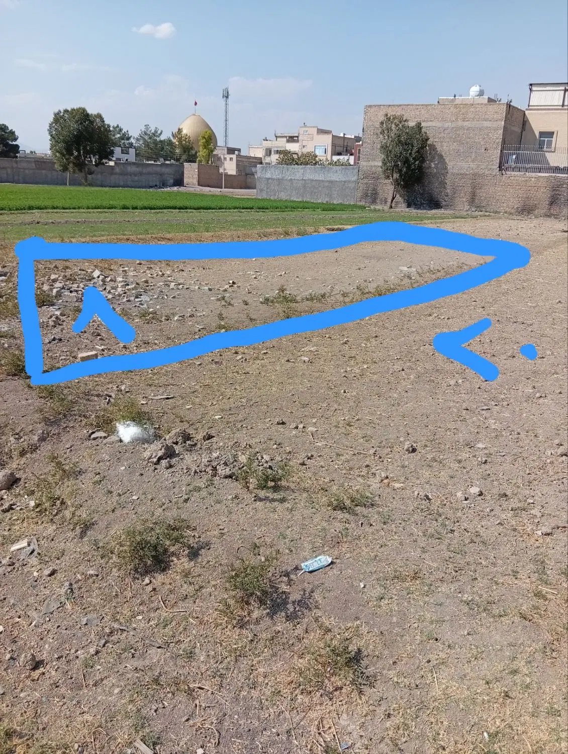 زمین ۱۶۰ متر