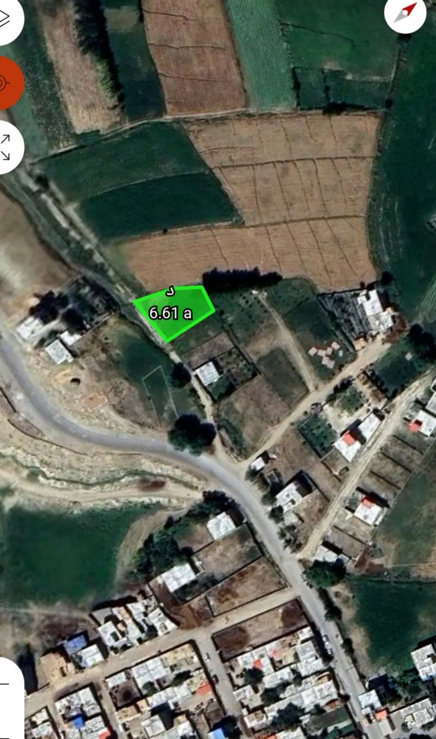 فروش زمین در ورودی روستای کنزق .