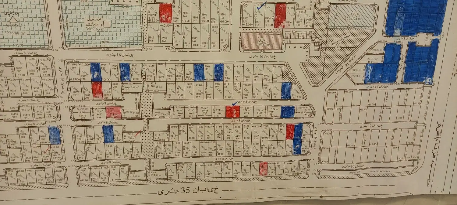 زمین فاز ۵ سر بلوار ۳۵ متری