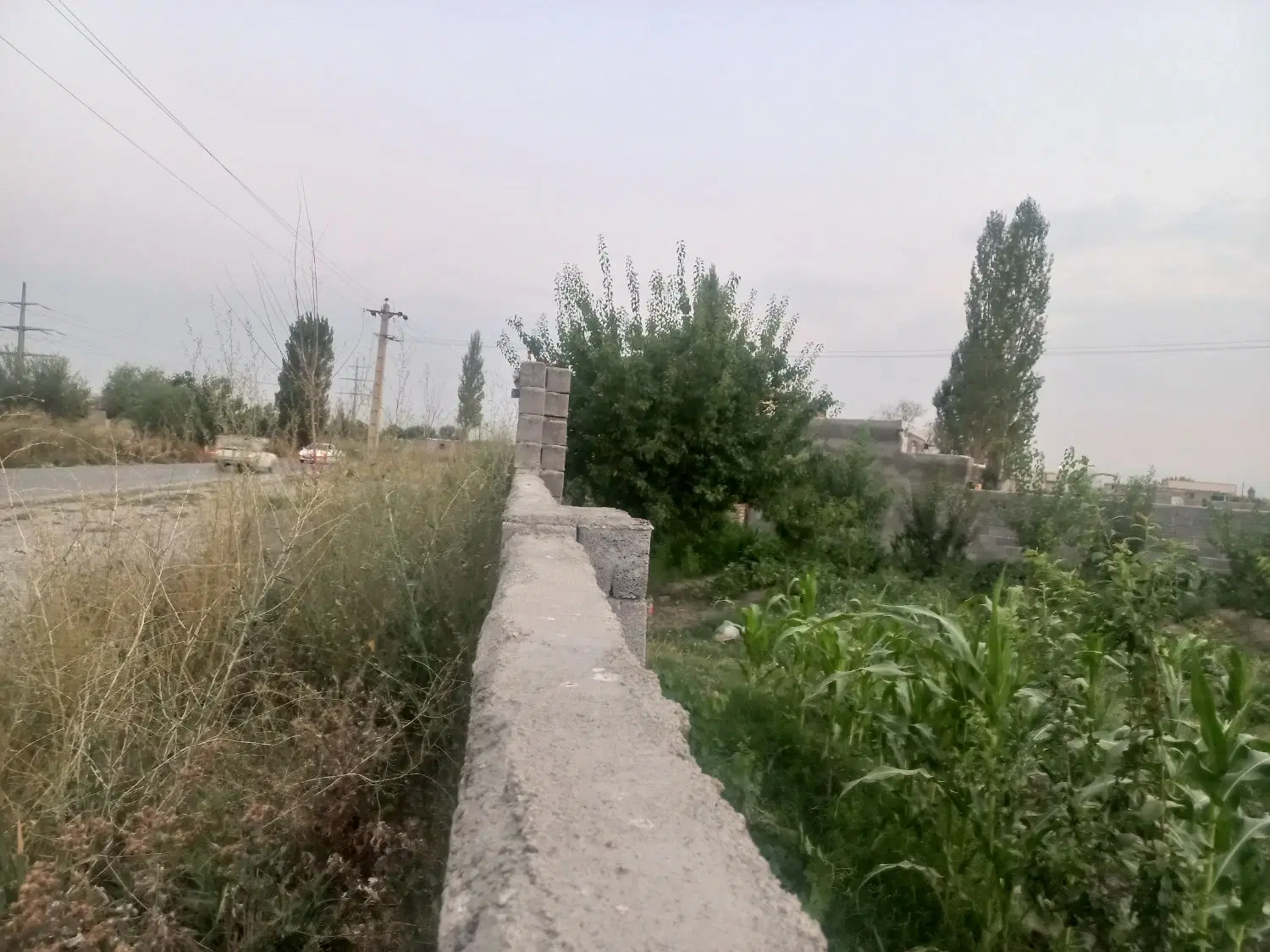 ۴۵۰زمین دیوارکشی براسفالت اصلی