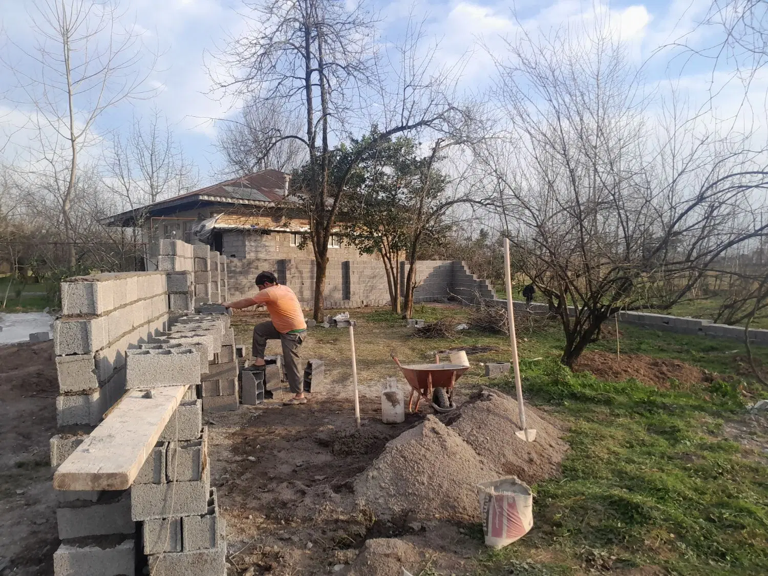 زمین روستایی.پروانه ساخت. بر آسفالت