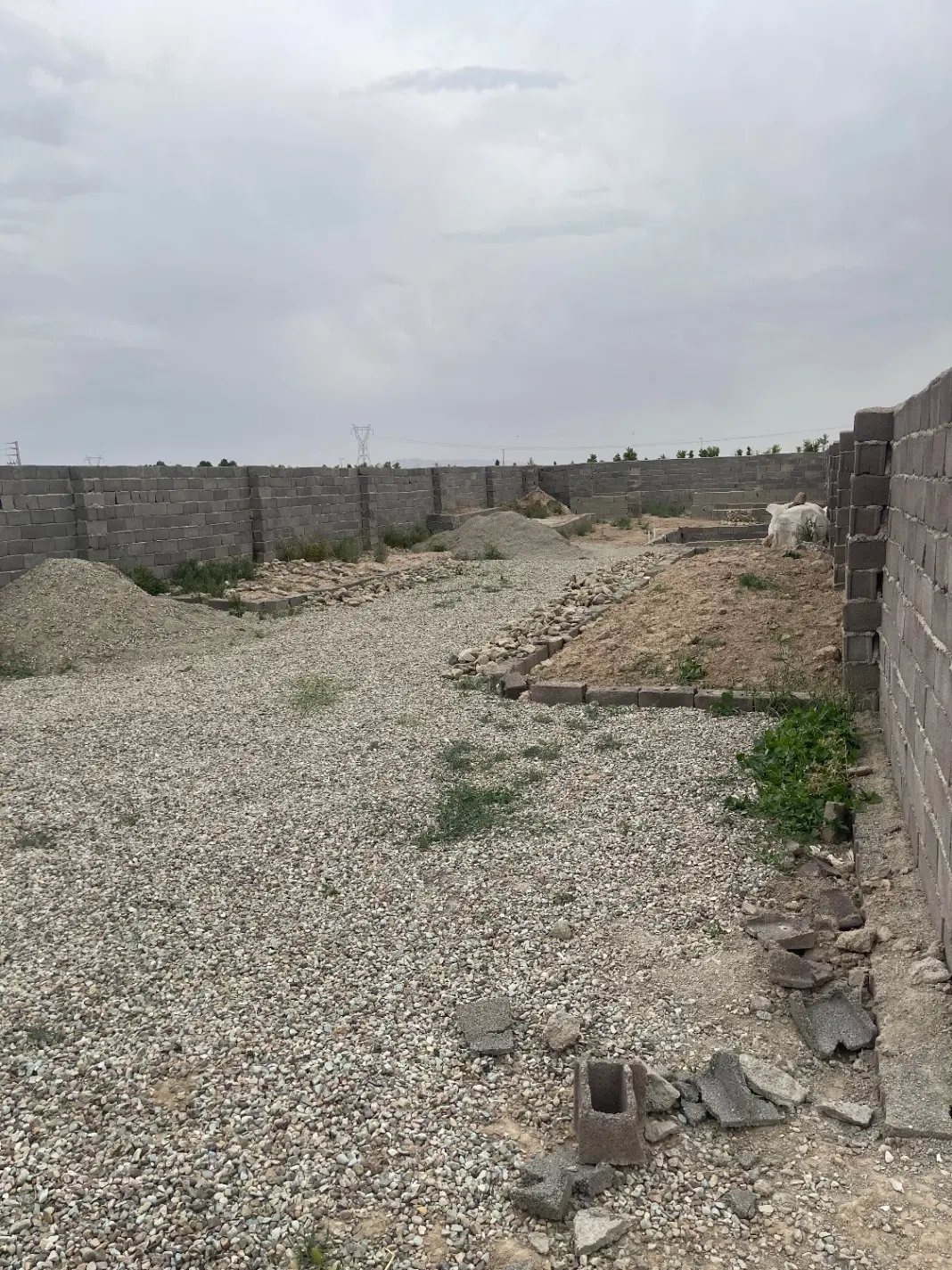باغچه ویلای نیمه کاره