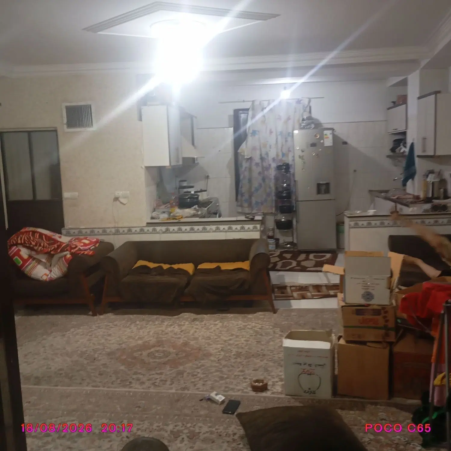 طبقه3 هفتاد متر یک خواب