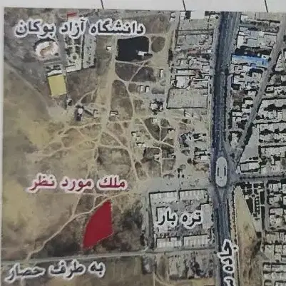 یک قطعه زمین به متراژ ۶۶_۵ فلکه شهرک