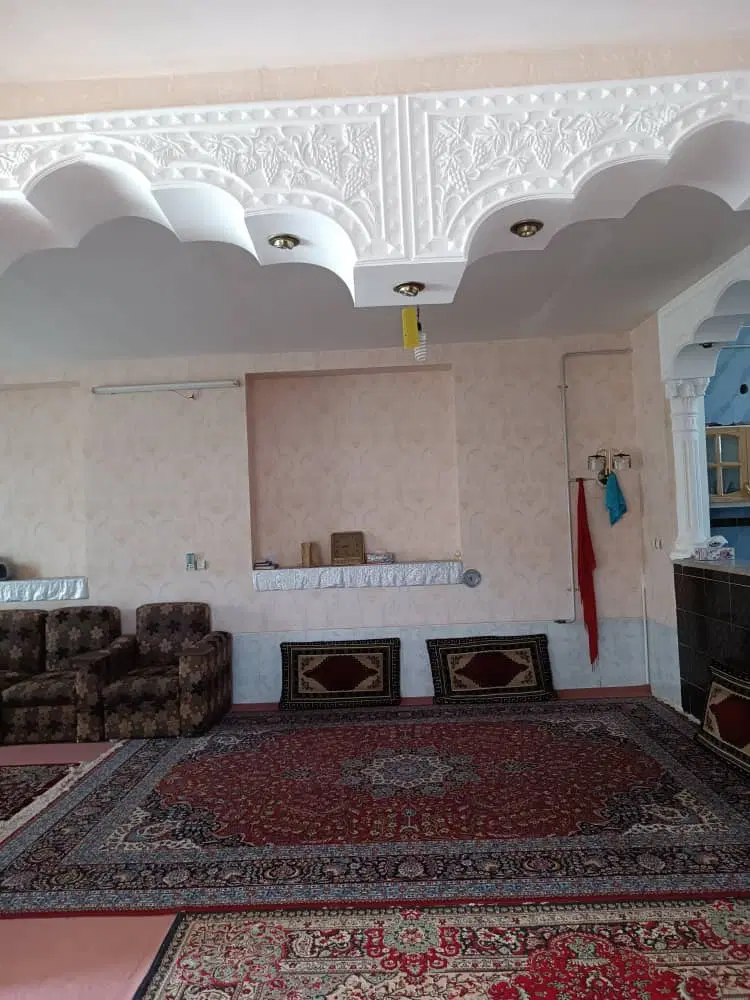 فروش  معاوضه منزل و باغچه روستا دولت آباد سروستان
