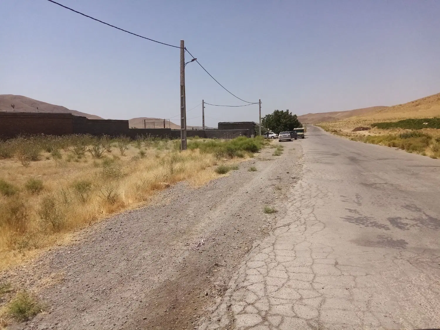 زمین مسکونی بغل جاده روستای اکیس