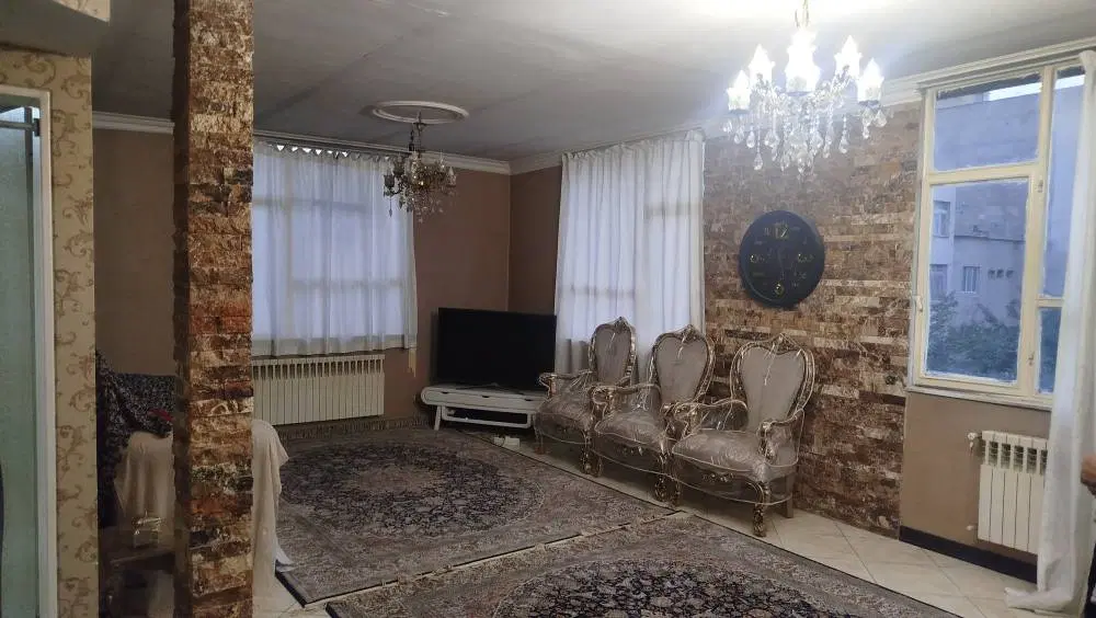 75 متری 2خواب خوش نقشه سالن مربع