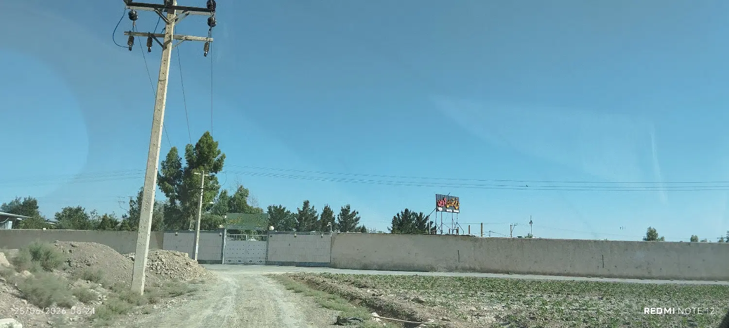 زمین باغی چهاردیواری جاده فرودگاه زمان آباد
