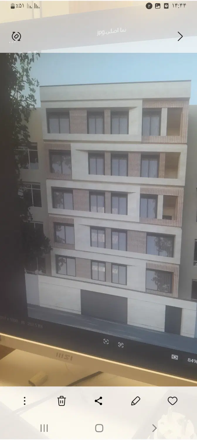 درحال ساخت ۱۳۶ متر ۲ پارکینگ