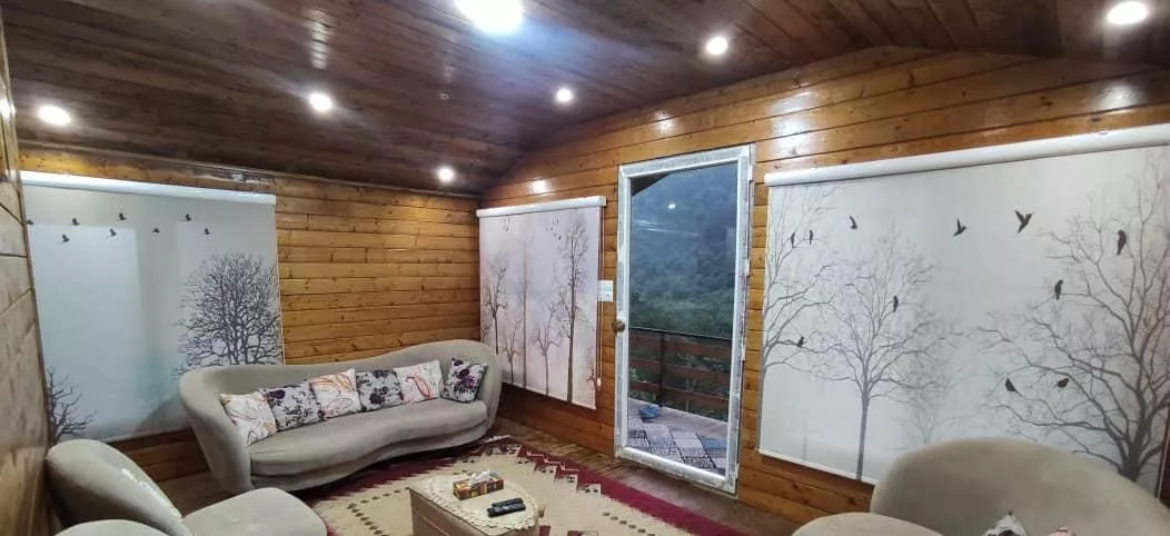 کلبه جنگلی لفور سوادکوه شیرگاه کنار رودخانه