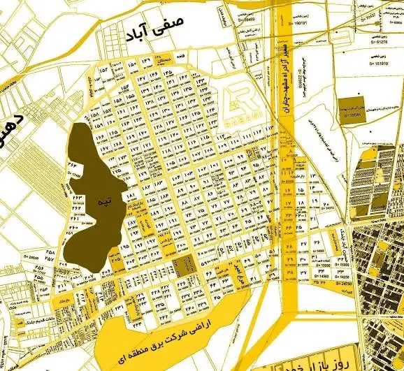 زمین های حسین اباد جلدک