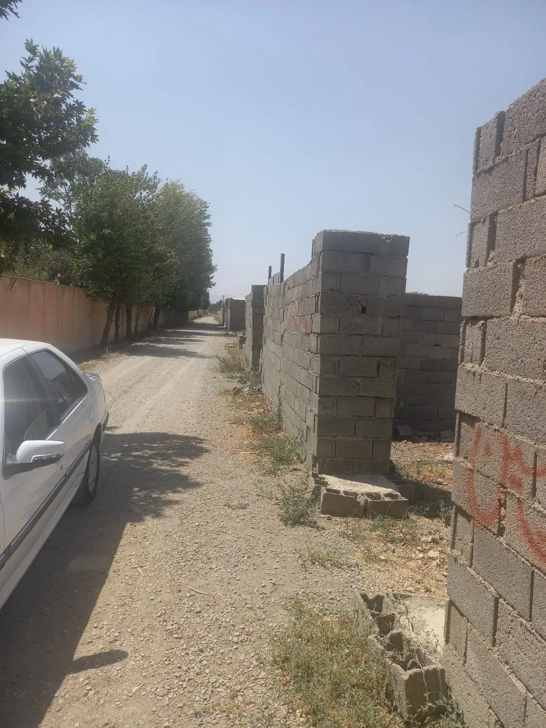 زمین چهاردیواری شده
