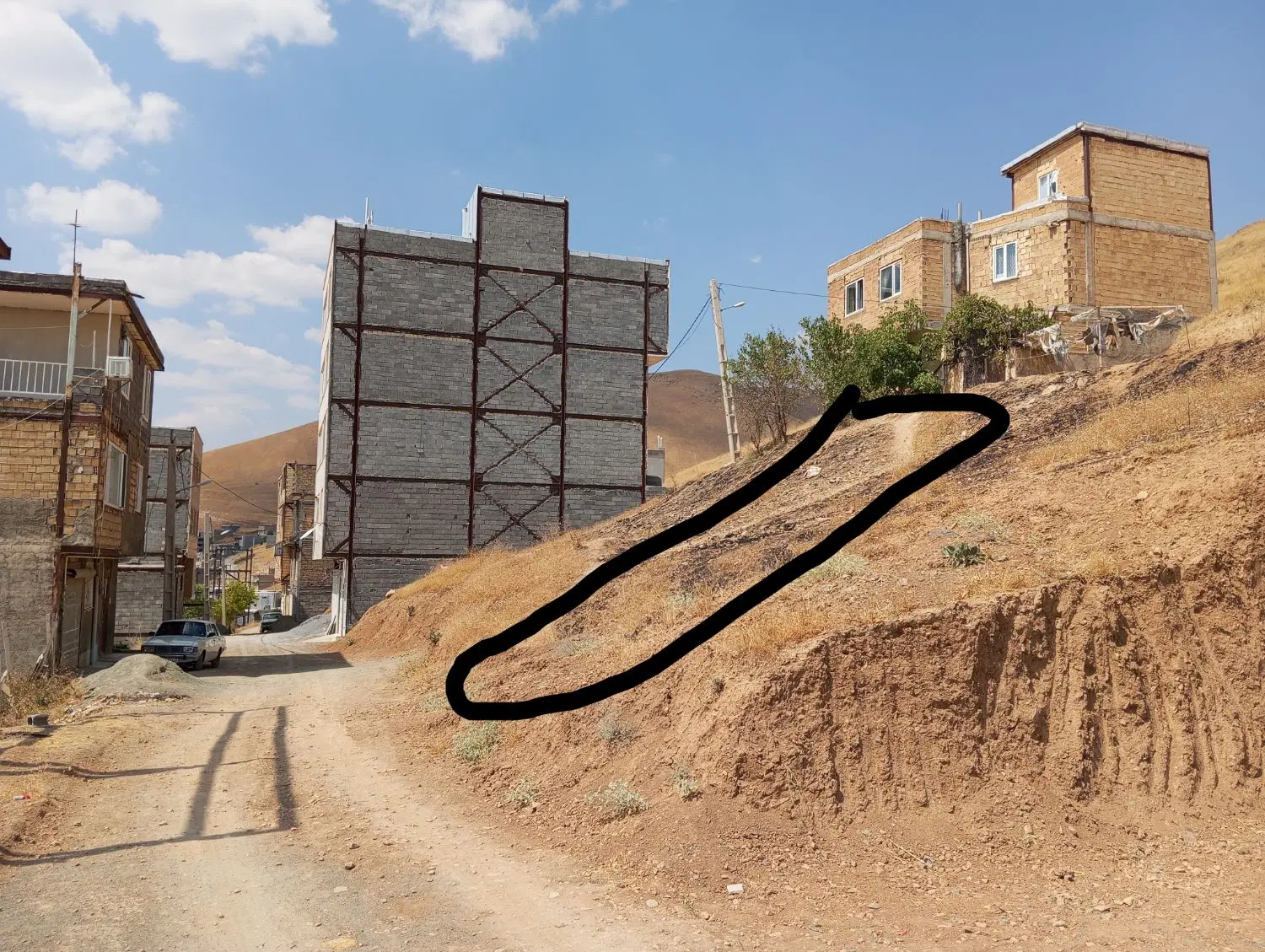 زمین اول ورودی حسن آباد