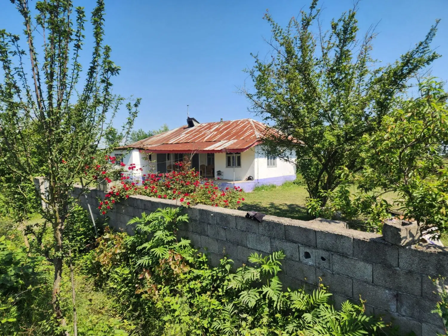 فروش ویلای روستایی کلنگی با  ۱۲۰۰ متر  زمین