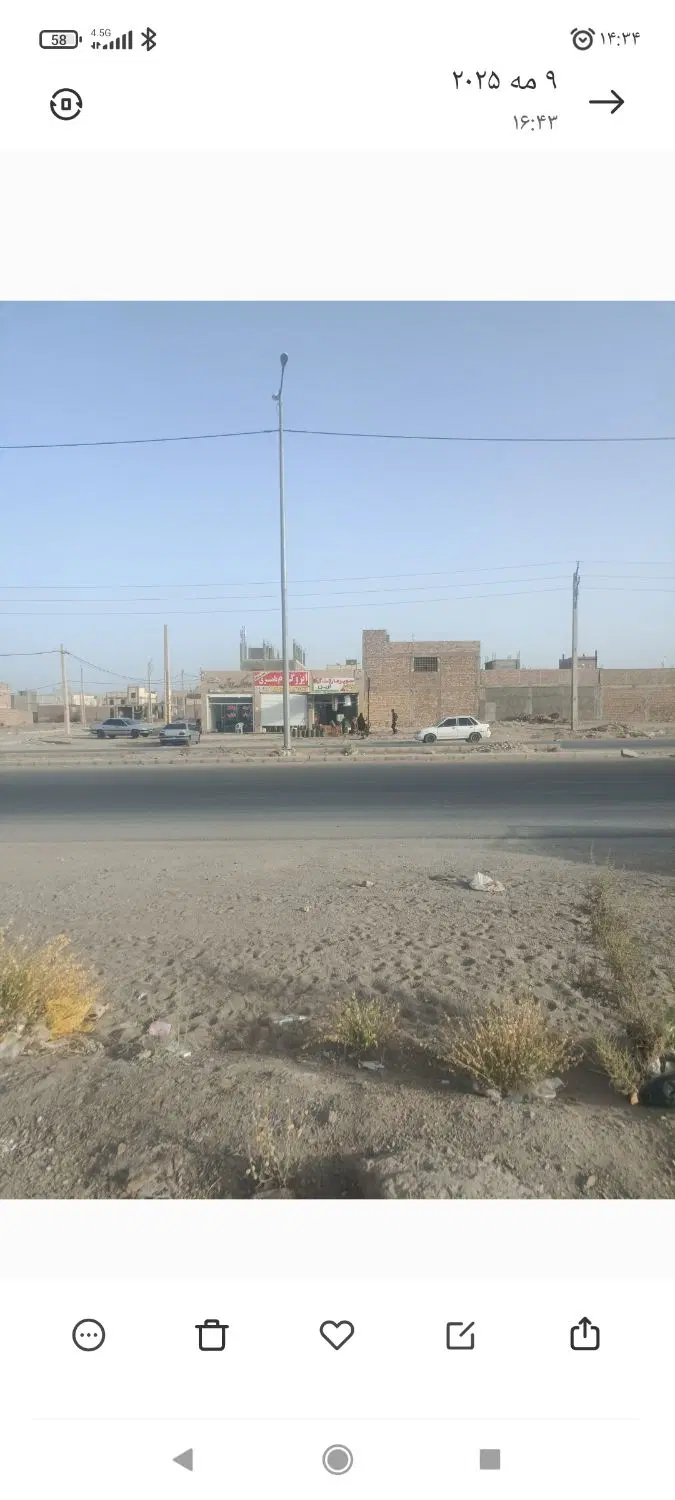 زمین جهاد تجاری خیابا 54 متری جعفر صادق