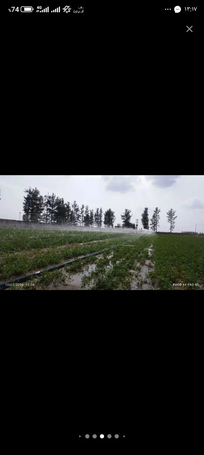 زمین کشاورزی چاه نیمه دربست