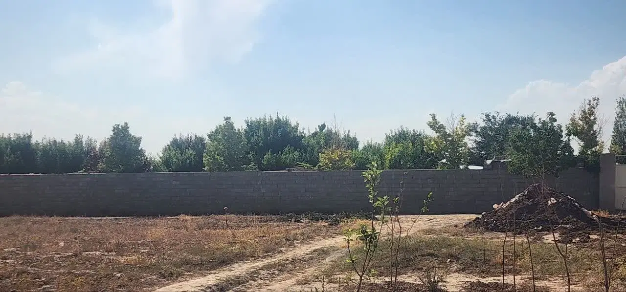 زمین باغی دور دیوار سند دار امتیاز برق و آب