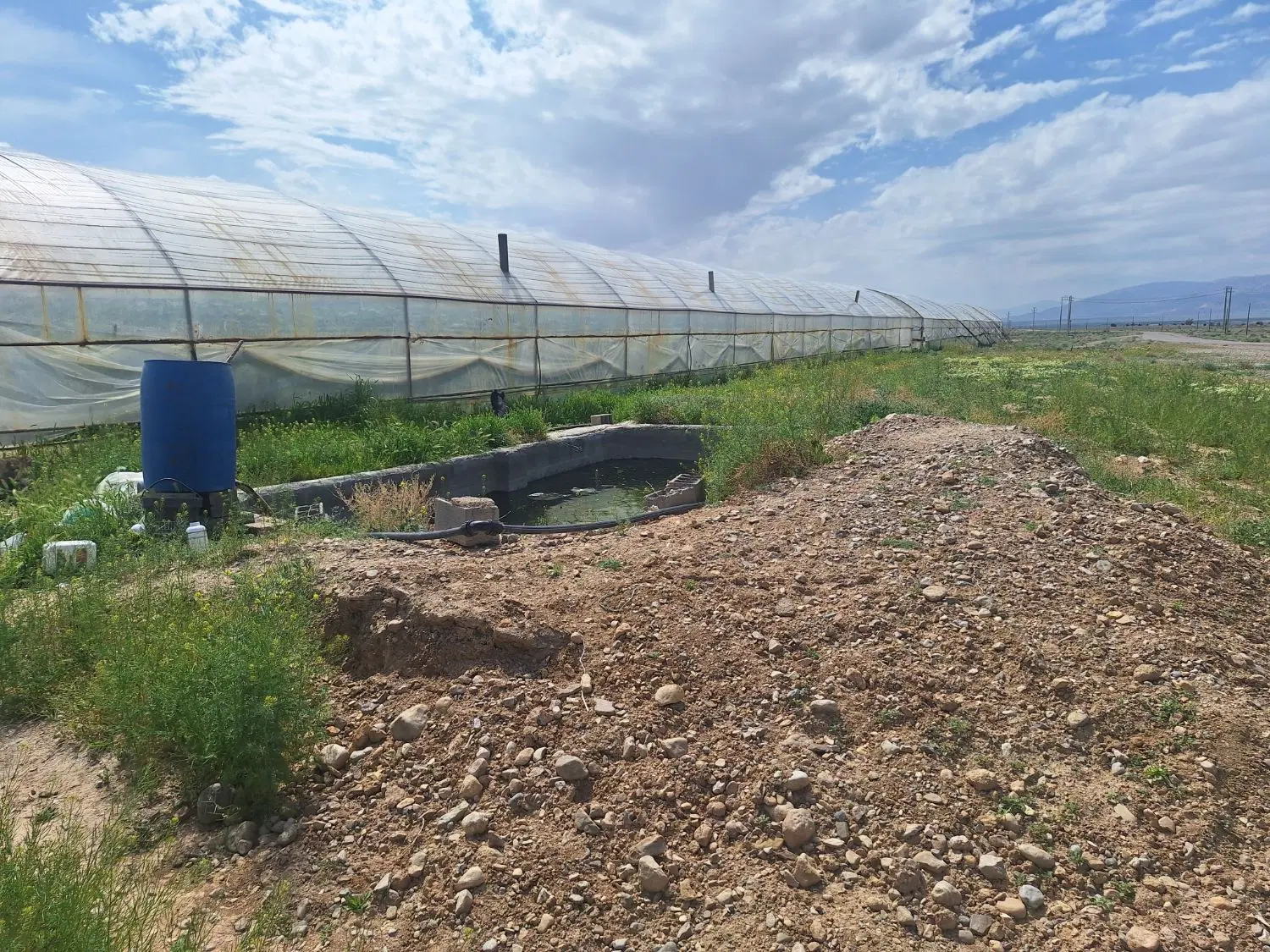 گلخانه به همراه زمین خالی فروشی