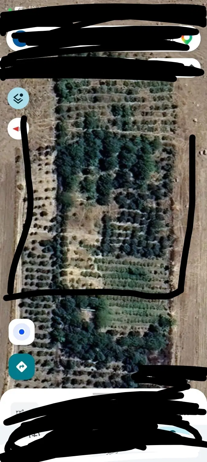 3500متر باغ روبروی روستای چهر