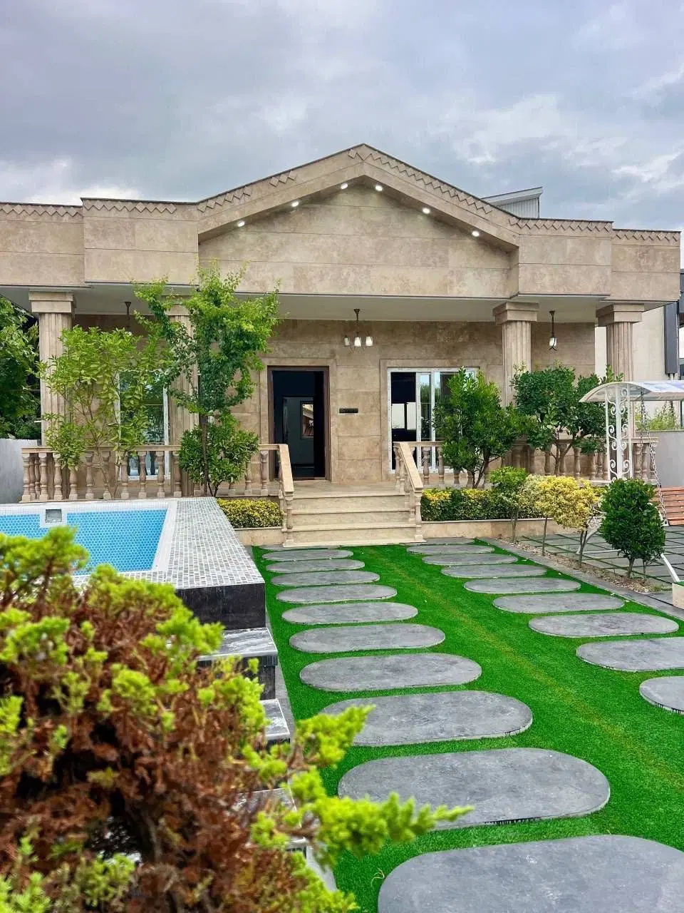 خانه‌شمالی_حیاط‌سازی *استخرچهارفصل* شهرک خصوصی