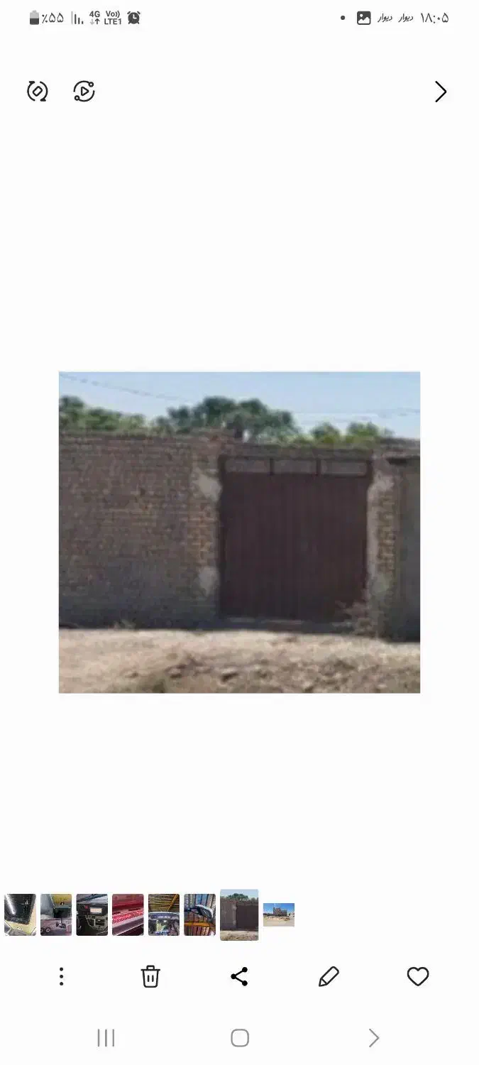 زمین ۱۸۰متر حسین آباد حاج تقی