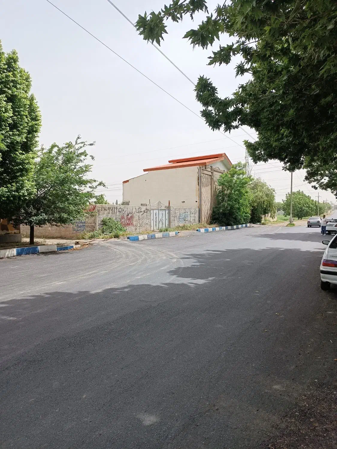 زمین ۳۸۰۰ متری چهار دیواری بر خیابان کرج چهارباغ
