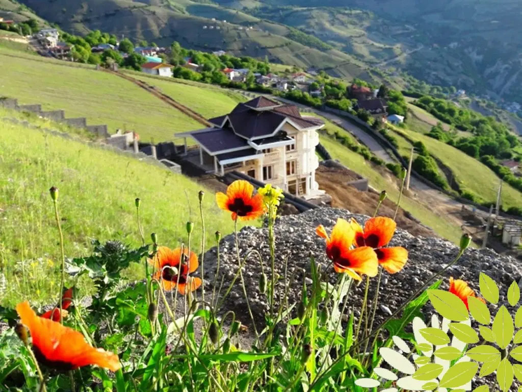 ۱۹۰متر کلاردشت شهرکی با دید جنگل و راه دسترسی