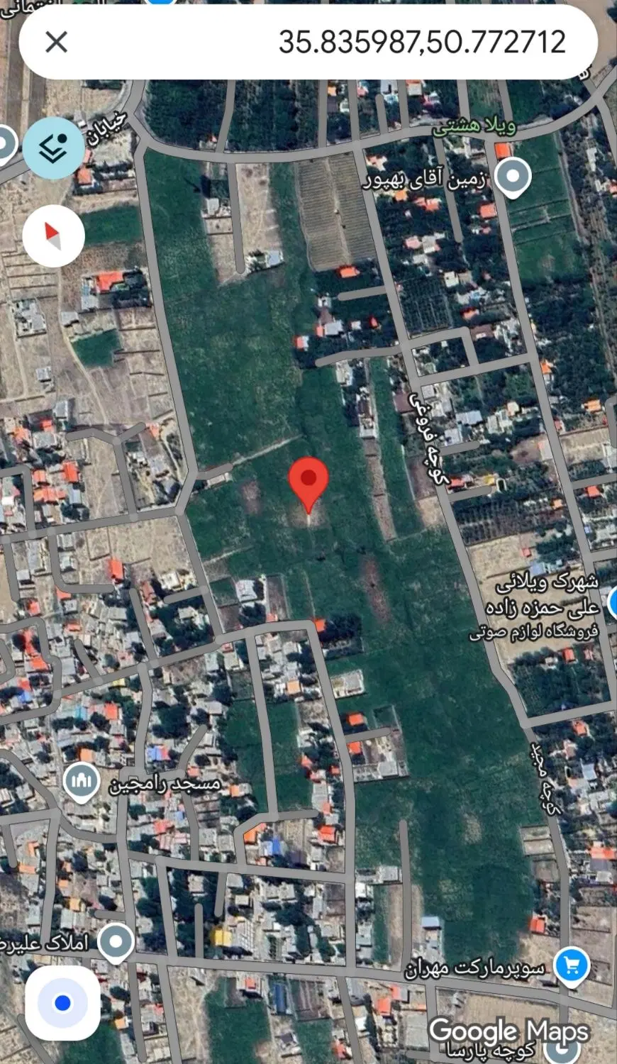 زمین باغی رامجین