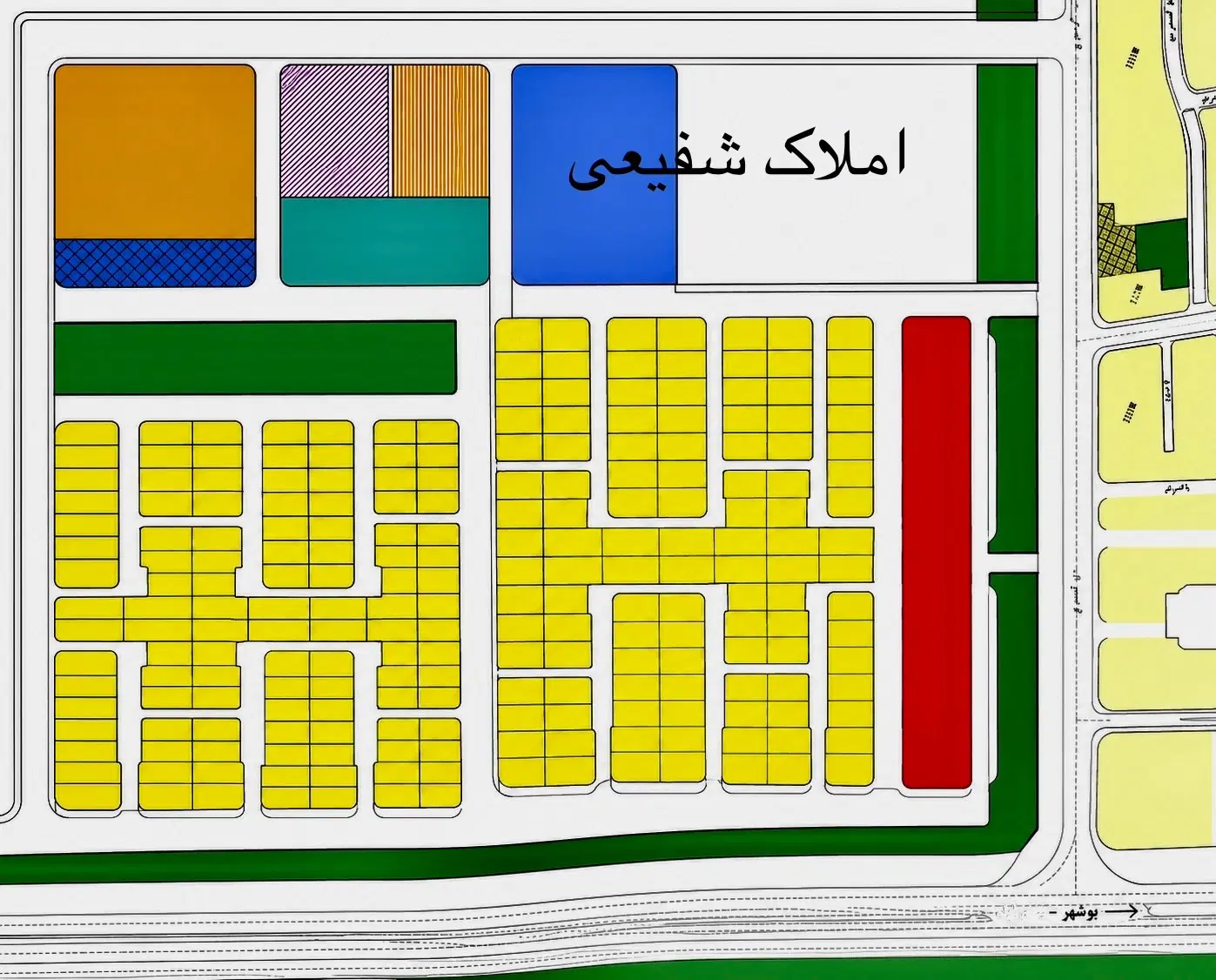 زمین ۴۴متری دادگستری پروژه شهید بهشتی