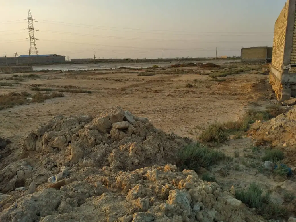 زمین ۳۲۷مترروخیابان ۱۲متری شادگان پشت استیش برق