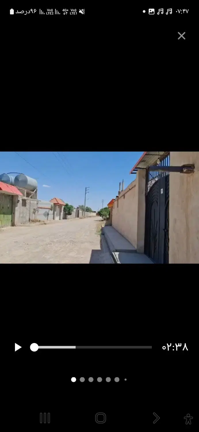 ۱۰۰۰متر زمین چهاردیواری با کاربری باغی