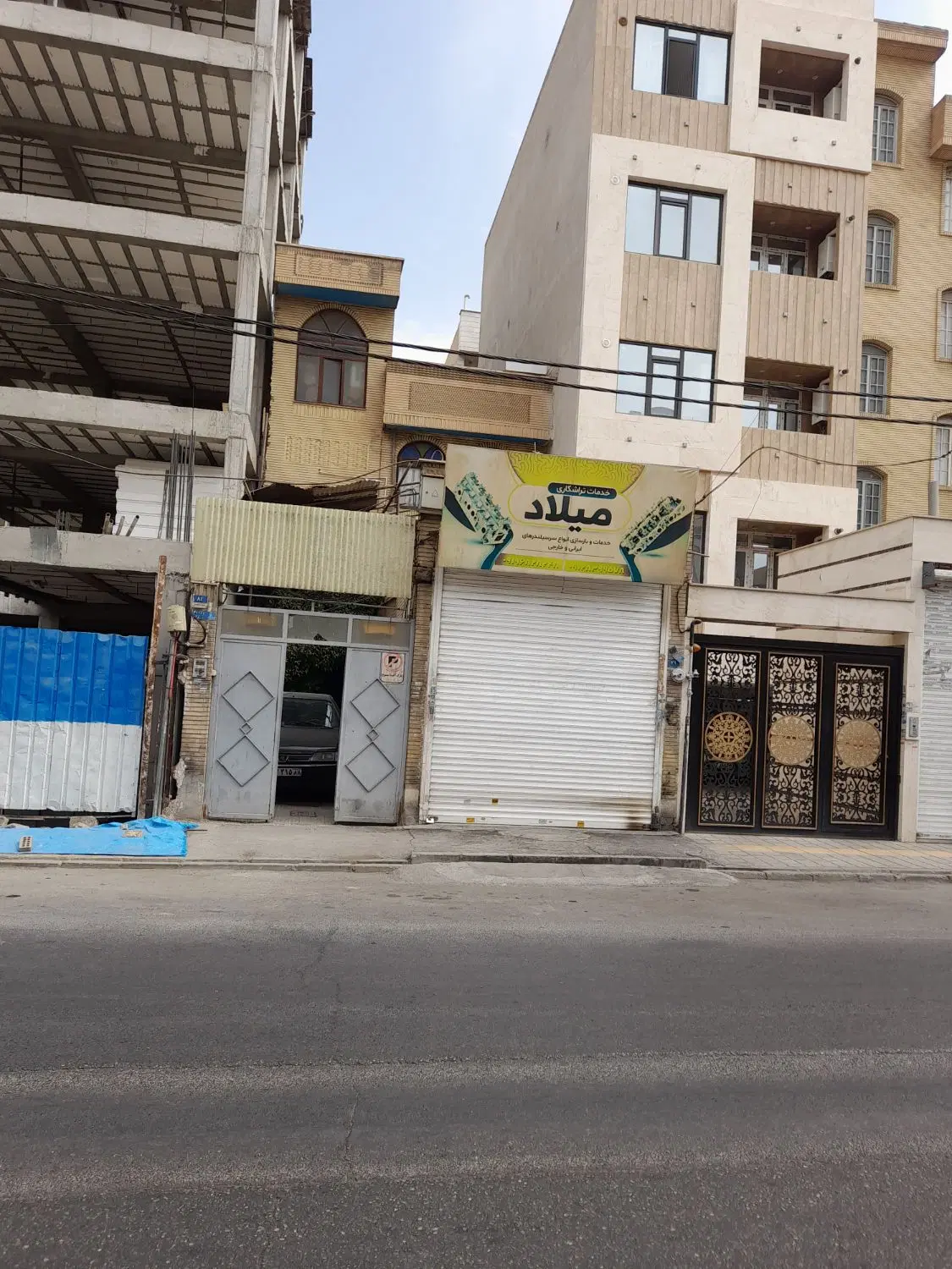 ۱۲۰مترزمین ۳ طبقه ویک مقازه