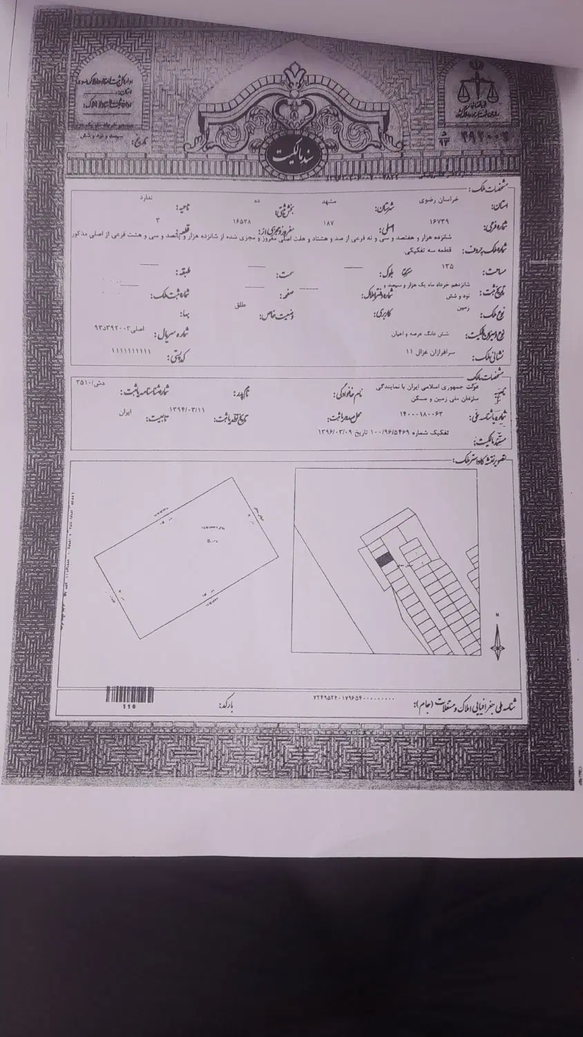 زمین ملکی