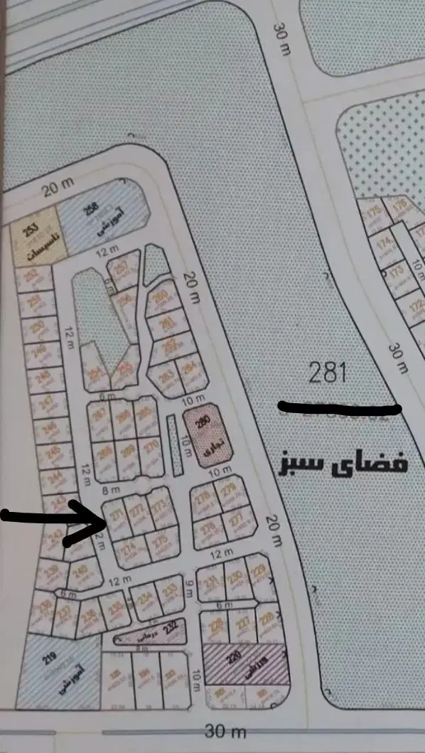نیم دانگ از قطعه 271 معراج یک (کیوانیه)