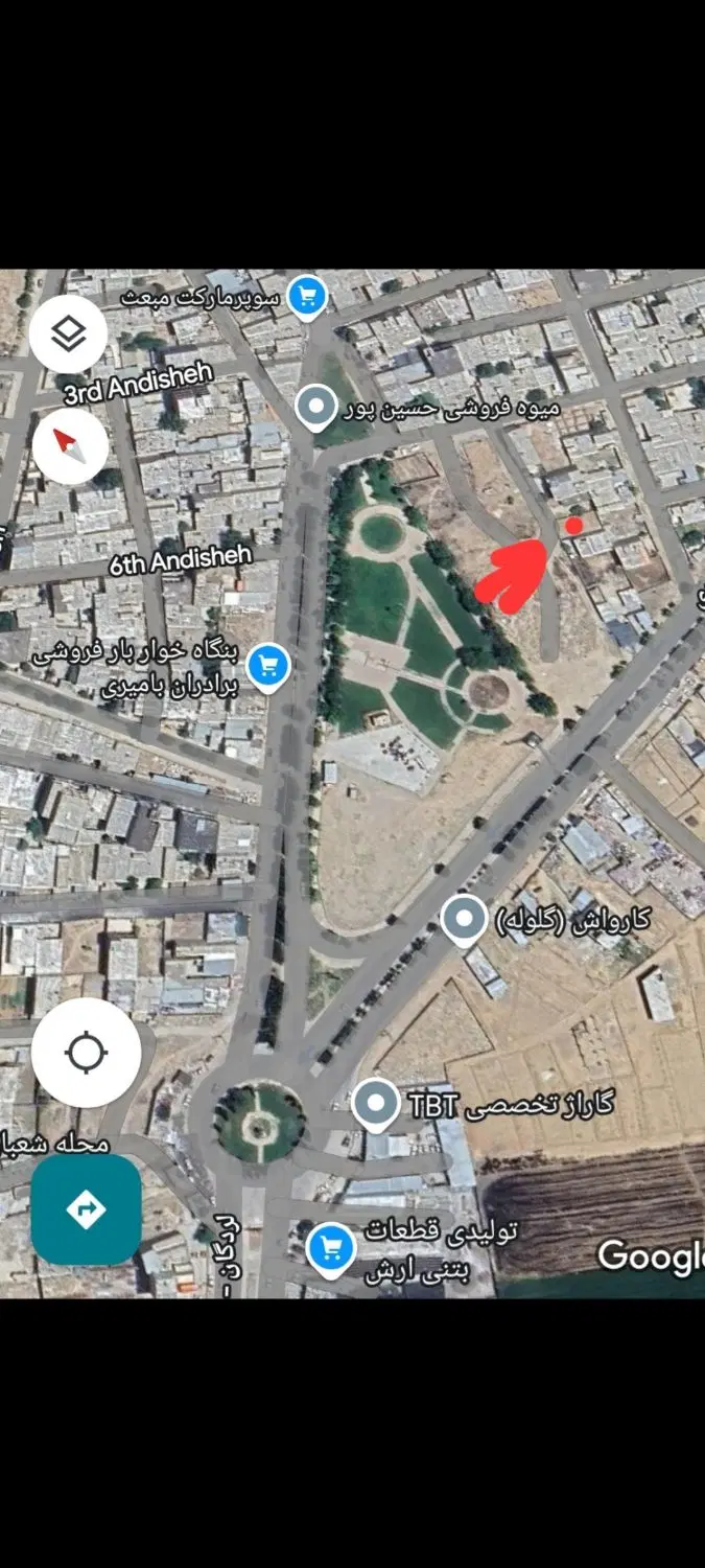 ۲۱۸ متر زمین شهر لردگان