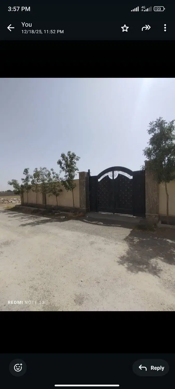 زمین چهاردبواری در بافت شهری