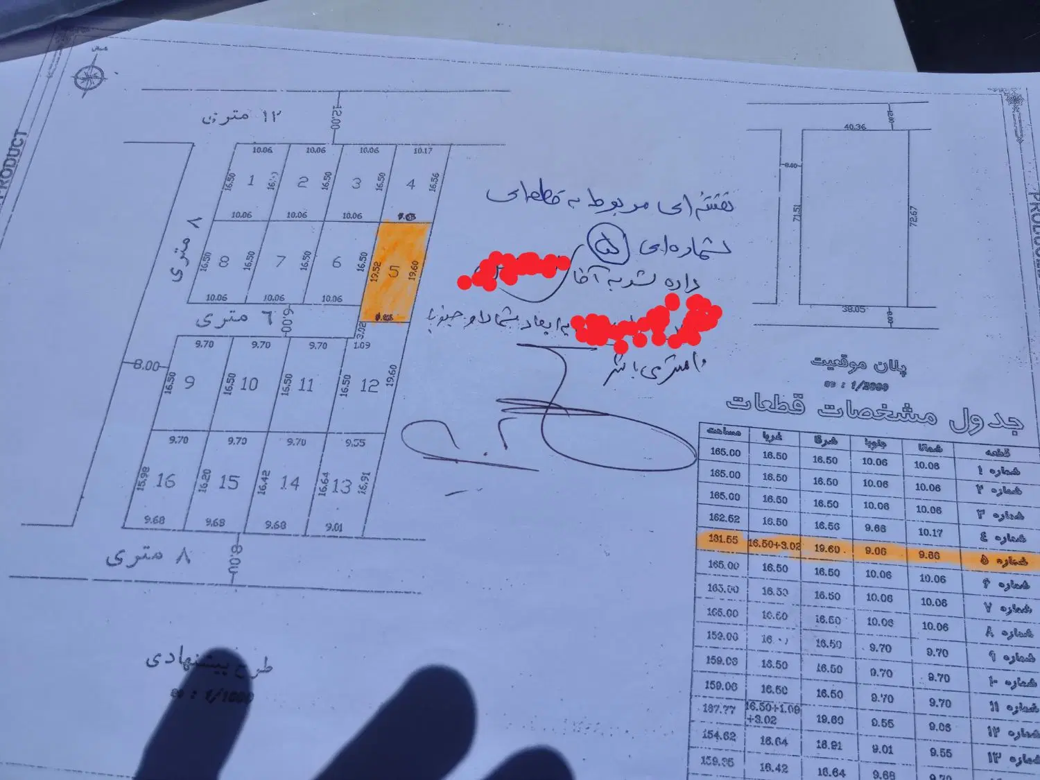 فروش زمین  باسند تک برگ برای سکونت و کارگاه وسوله