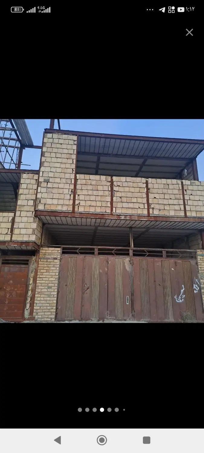 مسکونی نیمه ساخت روبروی ماشین سازی