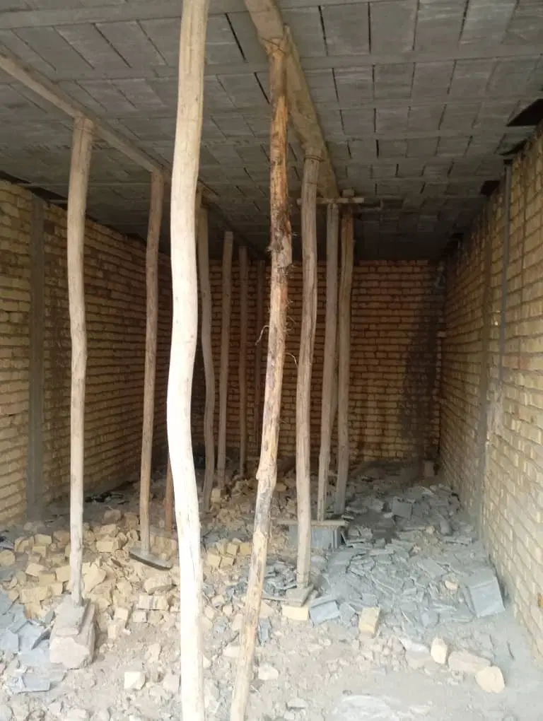 اسکلت ۶۵ متری طبقه بالا