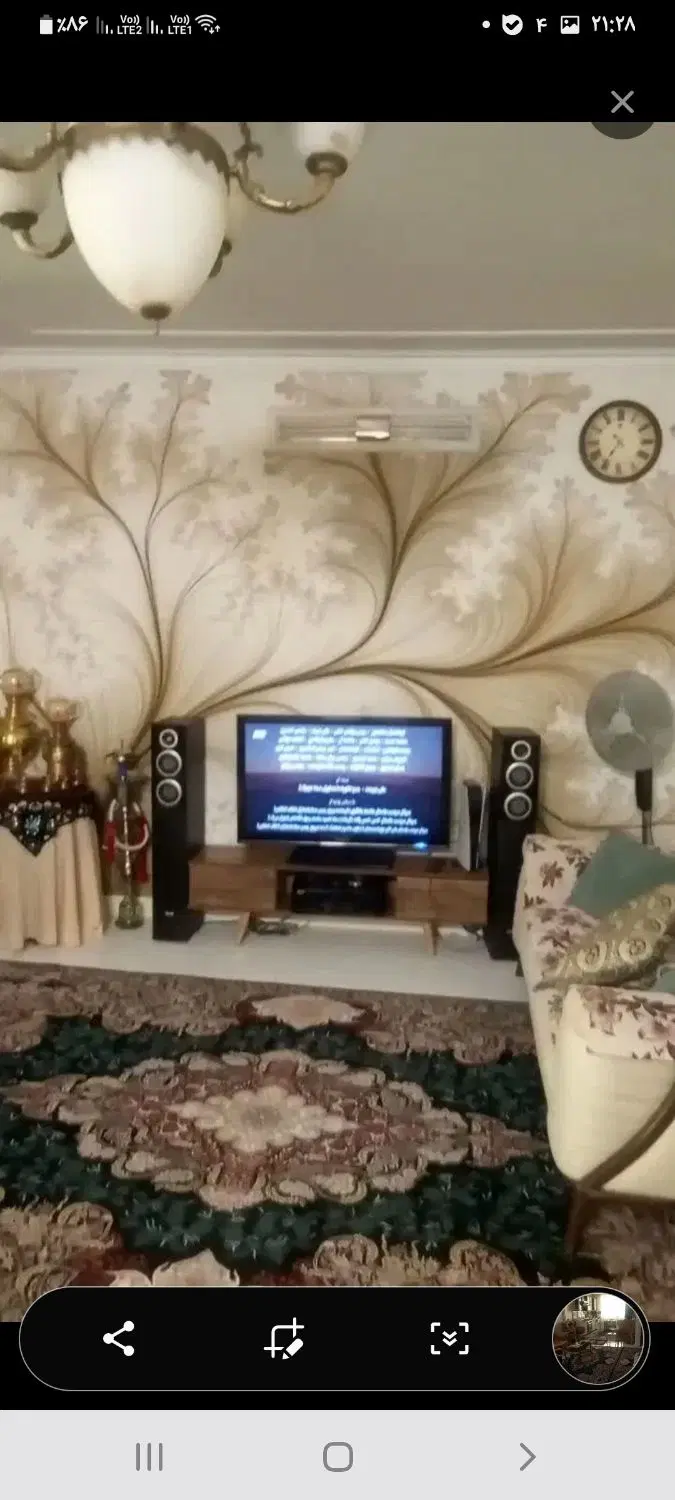 اجاره آپارتمان ۷۲متری دوخوابه میعاد جنوبی