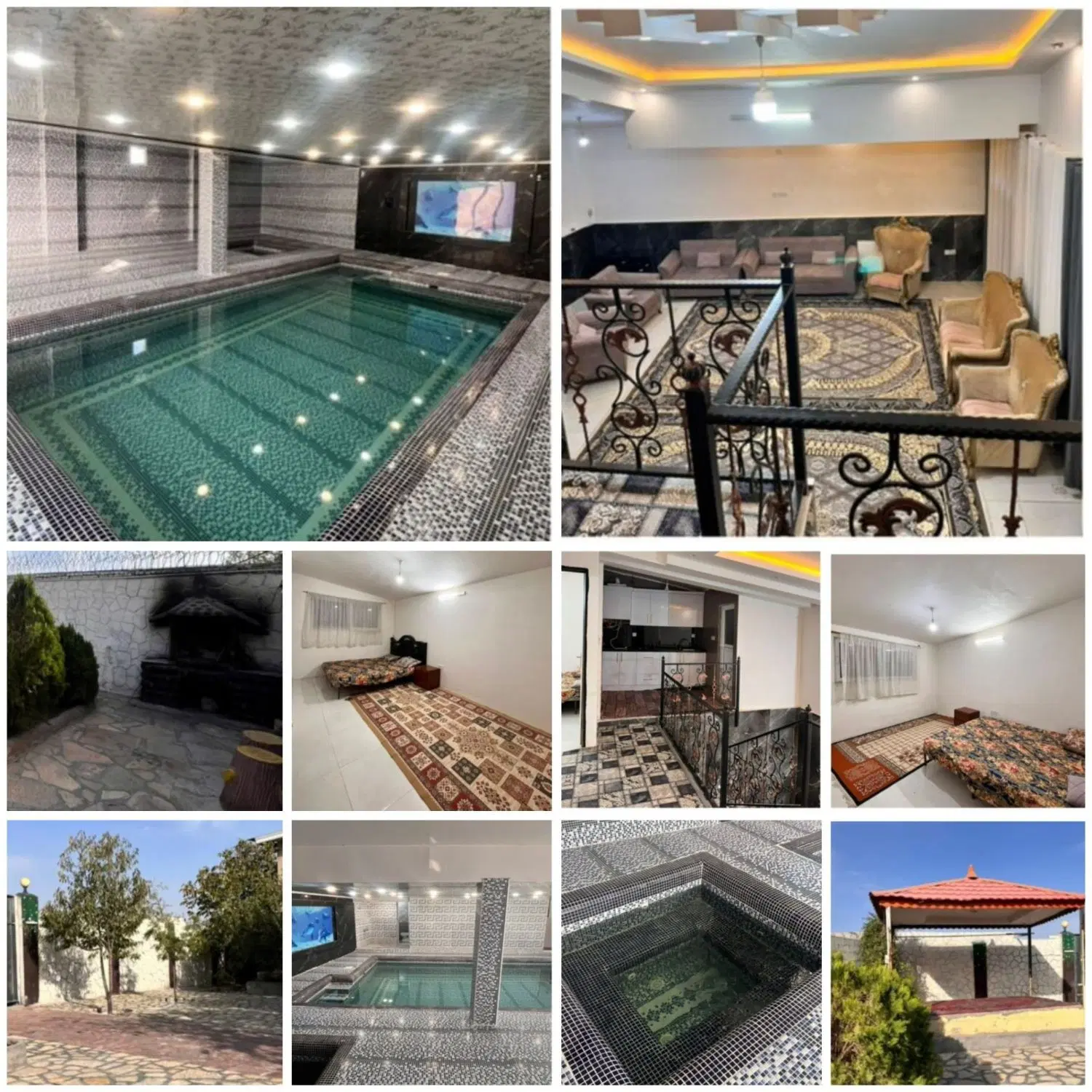 اجاره انواع باغ ویلا استخر دار