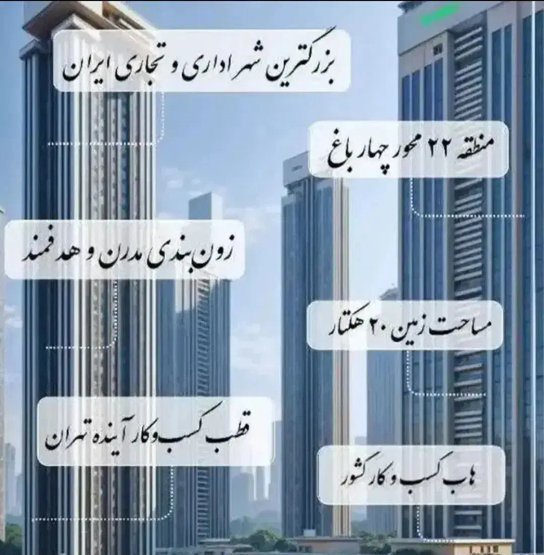 سهام ۲۵متر مغازه واقع در شهر اداری وتجاری چیتگر