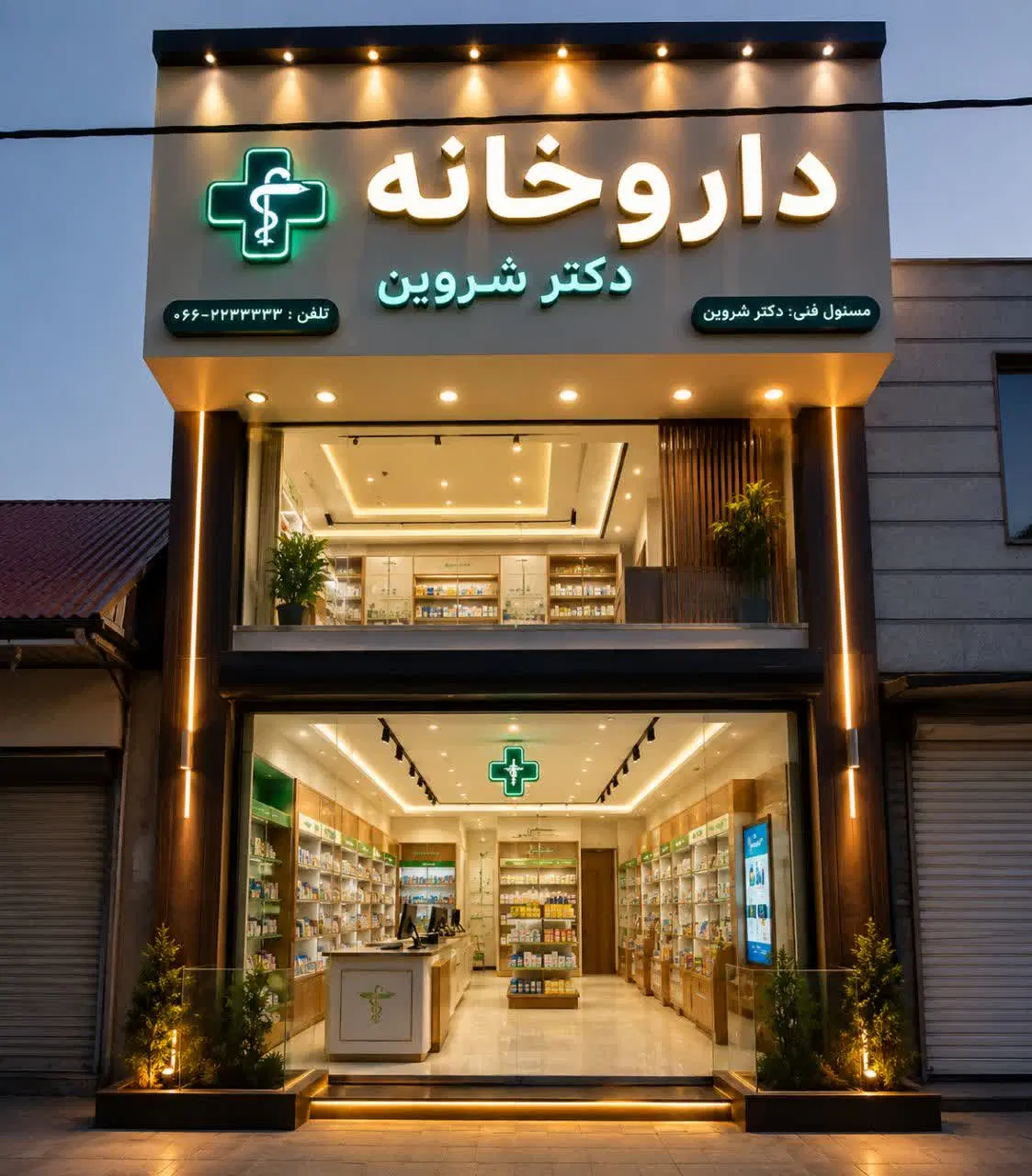 مغازه تجاری دوطبقه