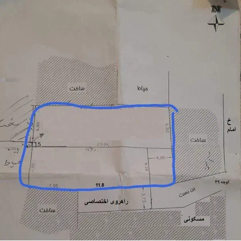 فروش زمین برای ساخت خانه ویلایی یا آپارتمان، درچه