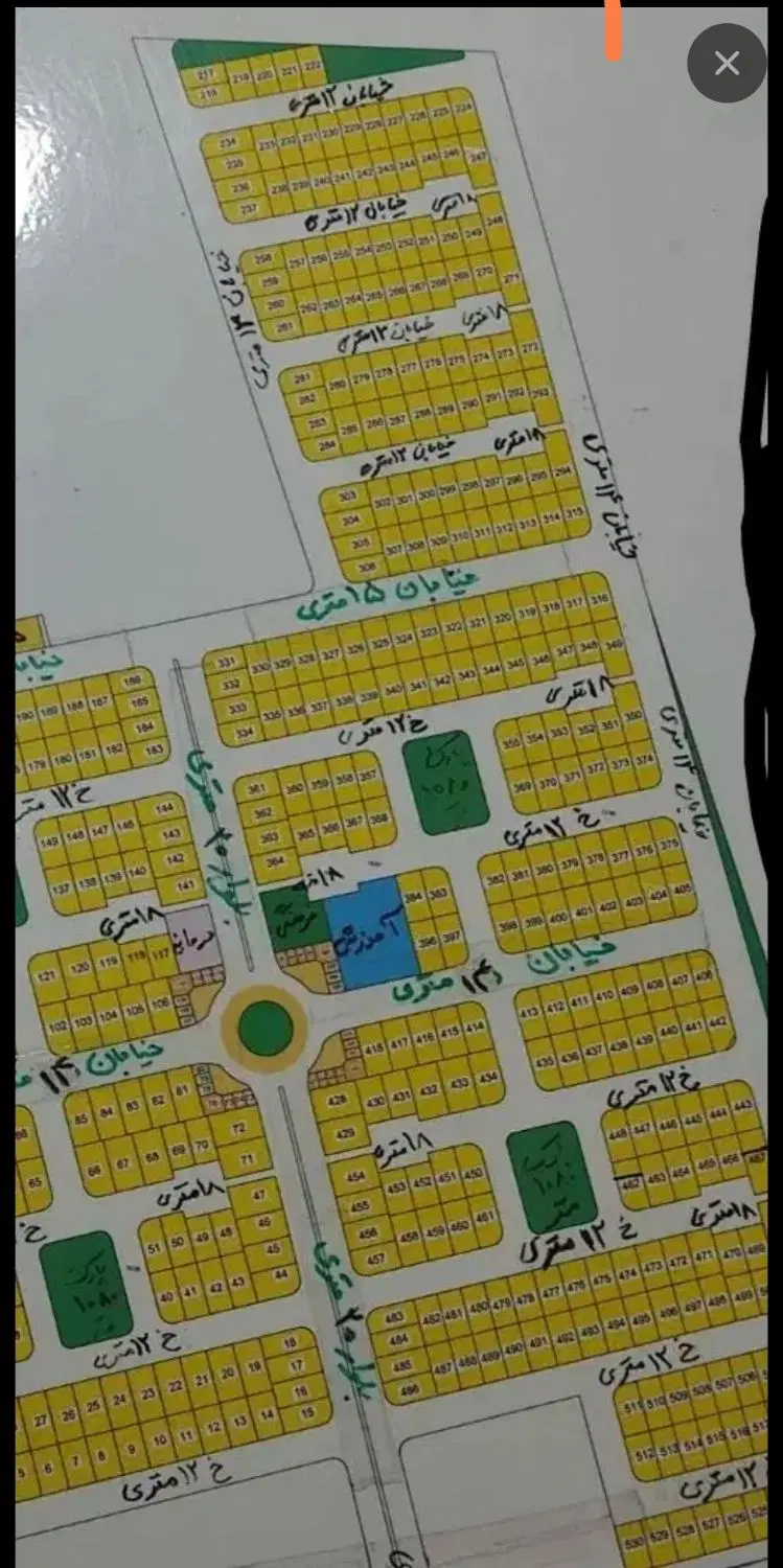 زمین تجاری کوی غدیر