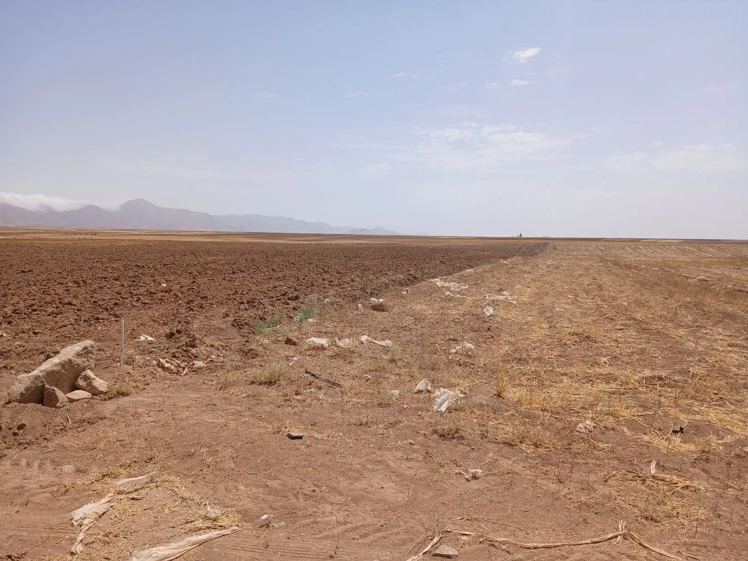 زمین کشاورزی روستای والایش متراژ نزدیک به دوهکتار