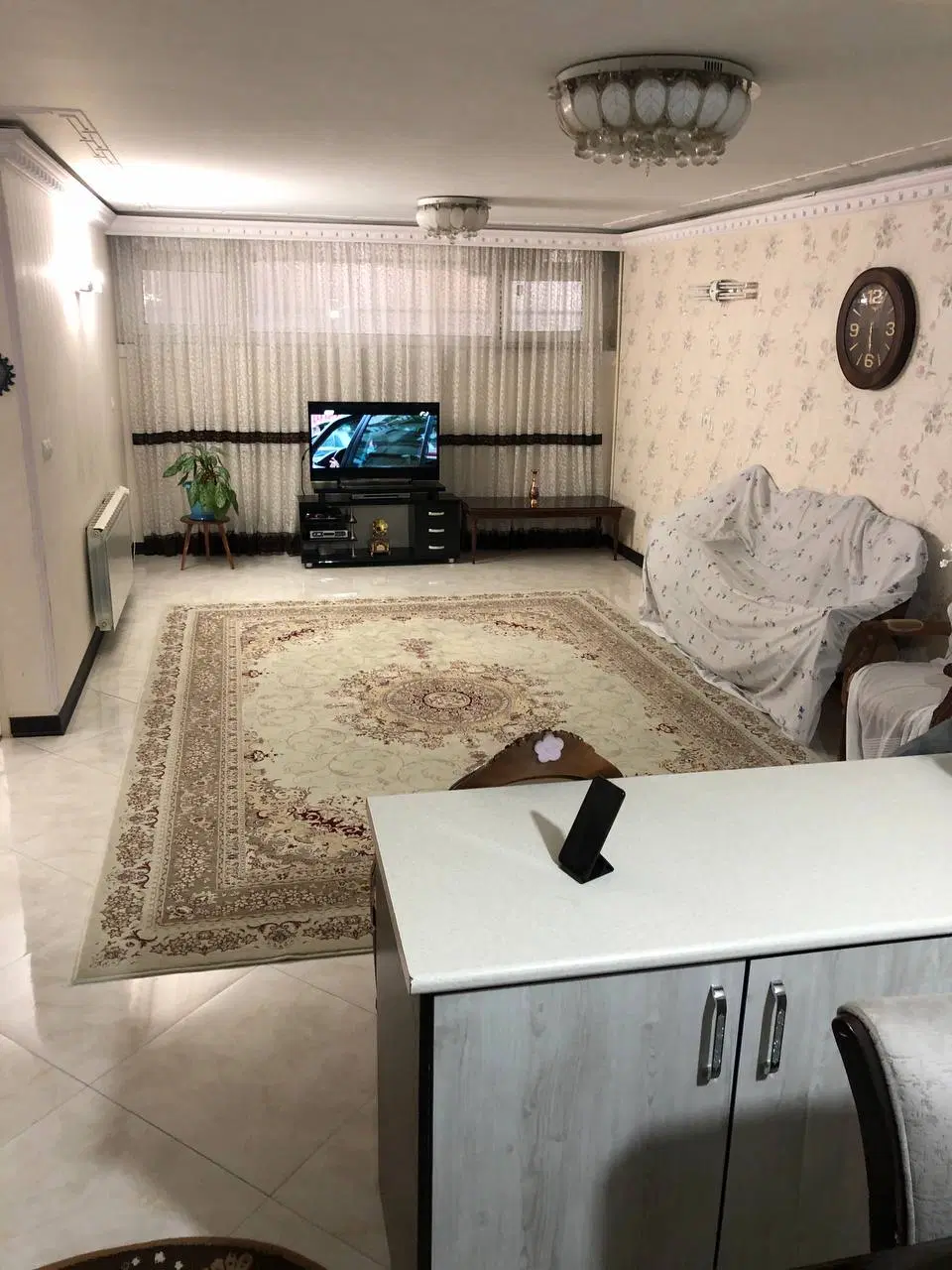 اجاره۱۰۰متر ۲خواب بازسازی شده زیرهمکف