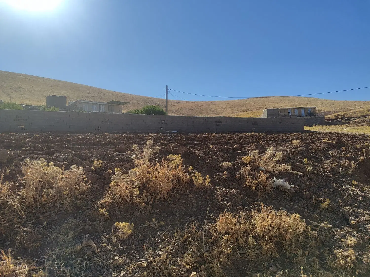 1500متر زمین در روستا