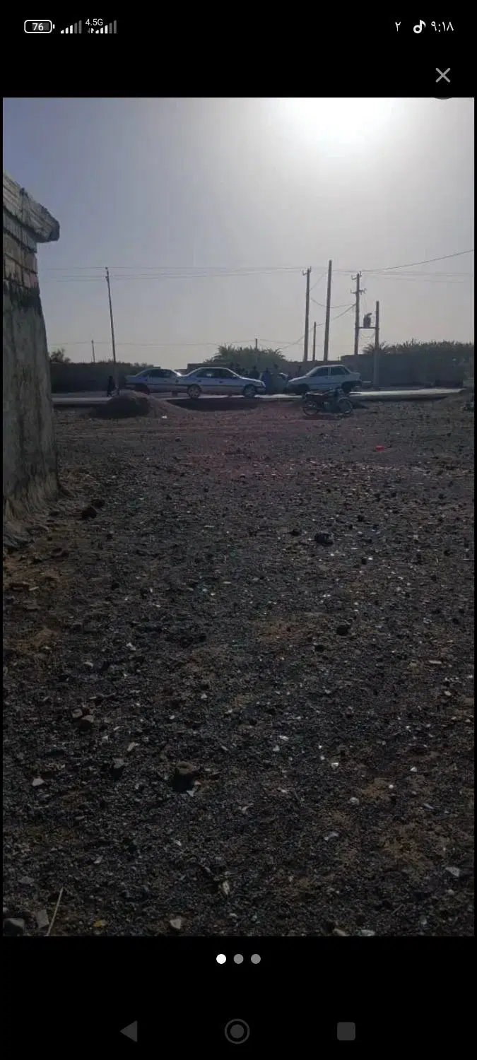 زمین خ احمد زاهدی پروانه دار دوکله لب خیابان اصلی